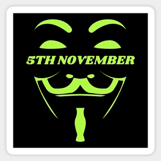 Remember Remember the 5th of November Sticker